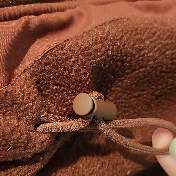 ❤️FP Movement She's All That Fleece Jacket Red Brown Ginger Spice Size XS - Picture 5 of 8